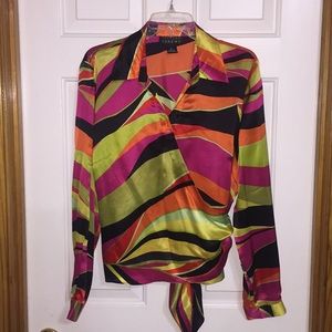 Spenser Jeremy silk wrap shirt